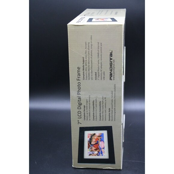 ✅ Pandigital 7" LCD Digital Photo Frame PAN7001W01 New ✅ - Picture 4 of 7